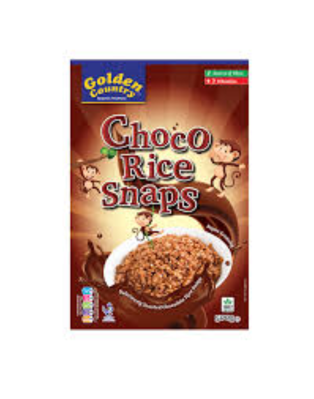 GOLDEN COUNTRY CHOCO RICE SNAPS 500G